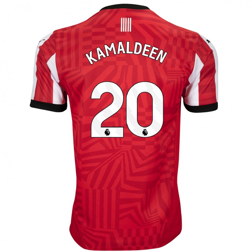 Danxen Kinder Kamaldeen Sulemana #20 Rot Weiß Heimtrikot Trikot 2024/25 T-Shirt Schweiz