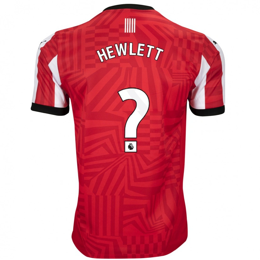 Danxen Kinder Jem Hewlett #0 Rot Weiß Heimtrikot Trikot 2024/25 T-Shirt Schweiz