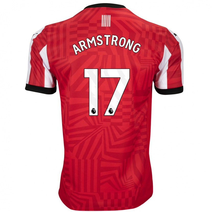 Danxen Kinder Stuart Armstrong #17 Rot Weiß Heimtrikot Trikot 2024/25 T-Shirt Schweiz