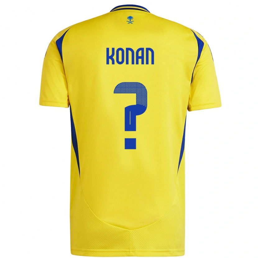 Danxen Kinder Ghislain Konan #0 Gelb Blau Heimtrikot Trikot 2024/25 T-Shirt Schweiz