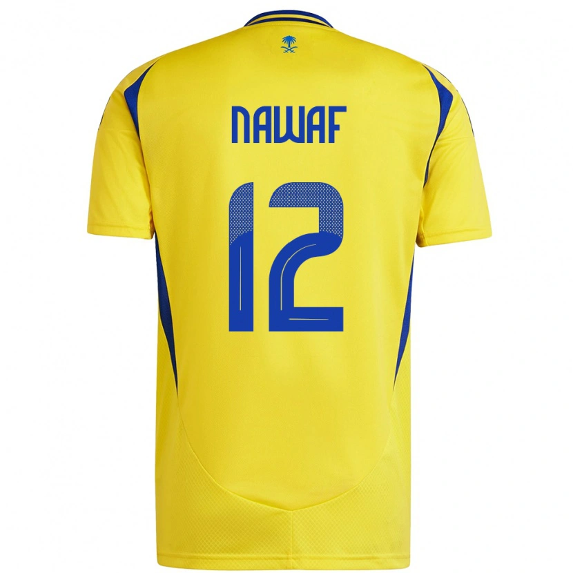 Danxen Kinder Nawaf Al-Boushal #12 Gelb Blau Heimtrikot Trikot 2024/25 T-Shirt Schweiz