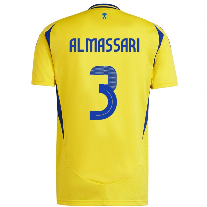 Danxen Kinder Wadha Almassari #3 Gelb Blau Heimtrikot Trikot 2024/25 T-Shirt Schweiz