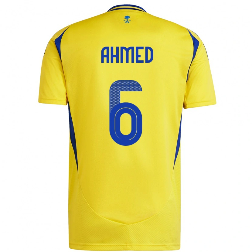 Danxen Kinder Aseel Ahmed #6 Gelb Blau Heimtrikot Trikot 2024/25 T-Shirt Schweiz