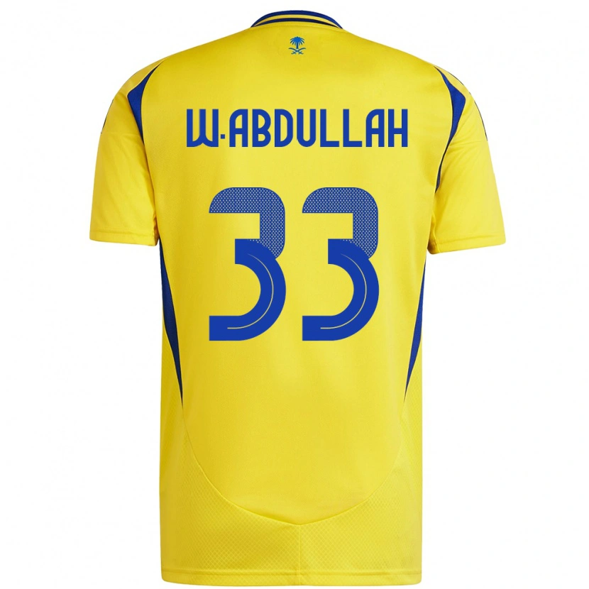 Danxen Kinder Waleed Abdullah #33 Gelb Blau Heimtrikot Trikot 2024/25 T-Shirt Schweiz