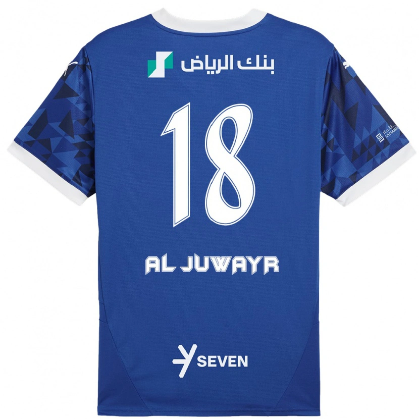 Danxen Kinder Musab Al-Juwayr #18 Dunkelblau Weiß Heimtrikot Trikot 2024/25 T-Shirt Schweiz