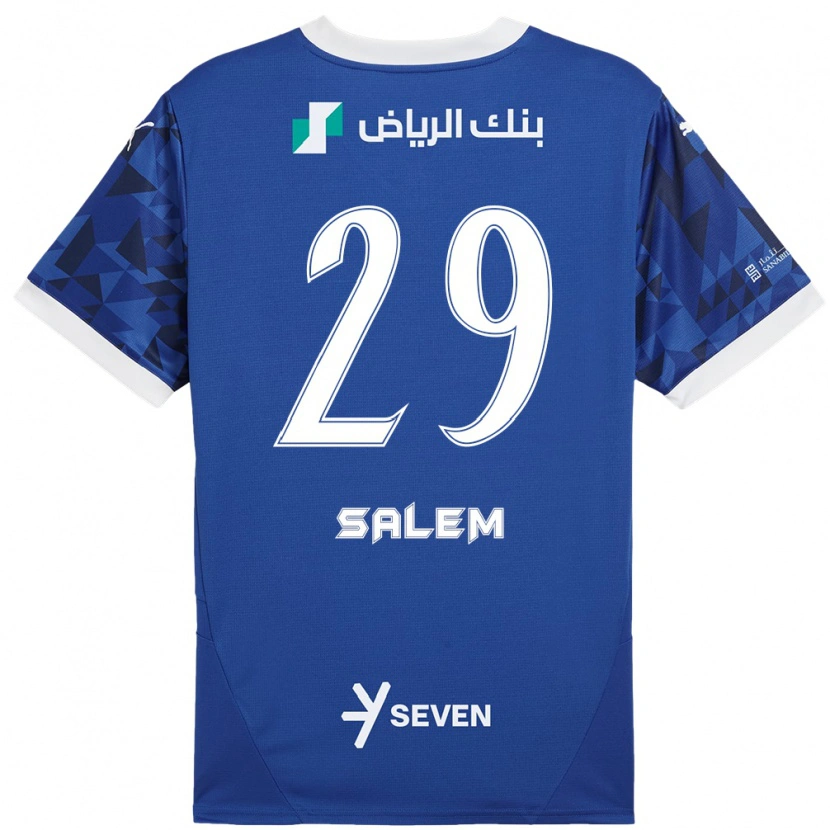 Danxen Kinder Salem Al-Dawsari #29 Dunkelblau Weiß Heimtrikot Trikot 2024/25 T-Shirt Schweiz