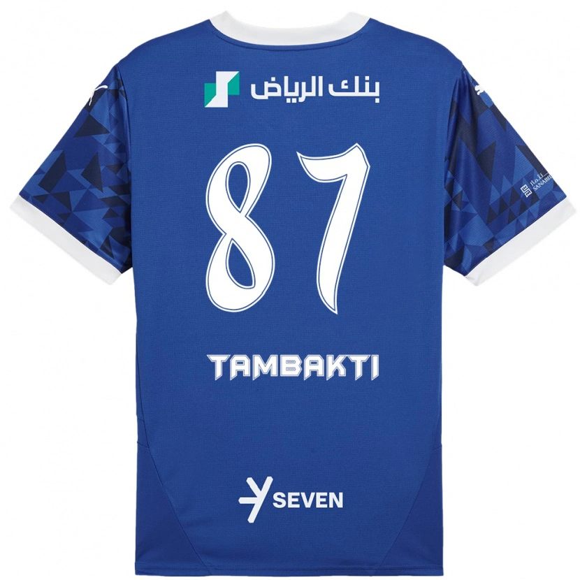 Danxen Kinder Hassan Tambakti #87 Dunkelblau Weiß Heimtrikot Trikot 2024/25 T-Shirt Schweiz