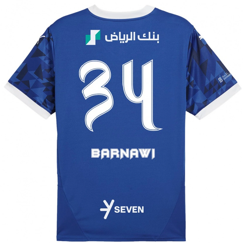 Danxen Kinder Saleh Barnawi #34 Dunkelblau Weiß Heimtrikot Trikot 2024/25 T-Shirt Schweiz