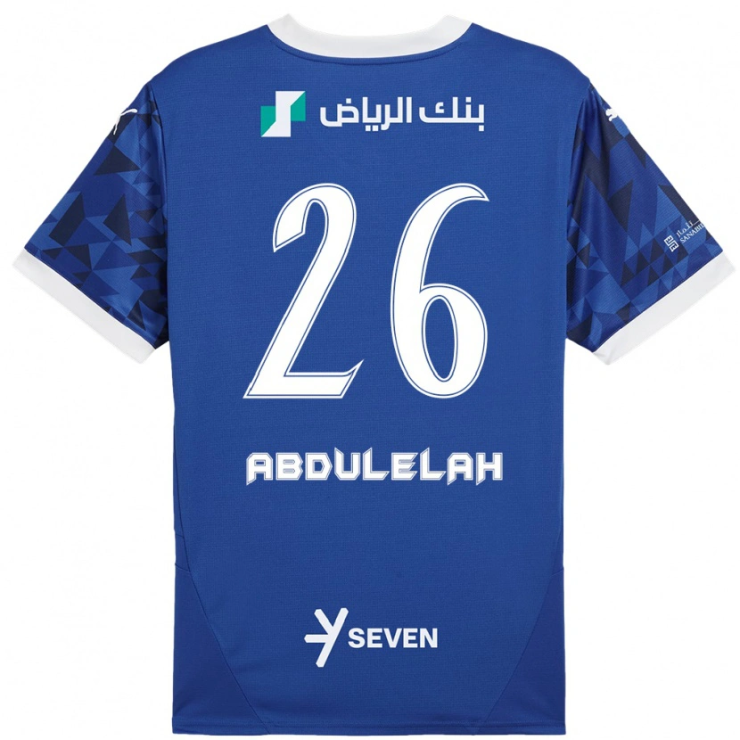 Danxen Kinder Abdulelah Al-Malki #26 Dunkelblau Weiß Heimtrikot Trikot 2024/25 T-Shirt Schweiz