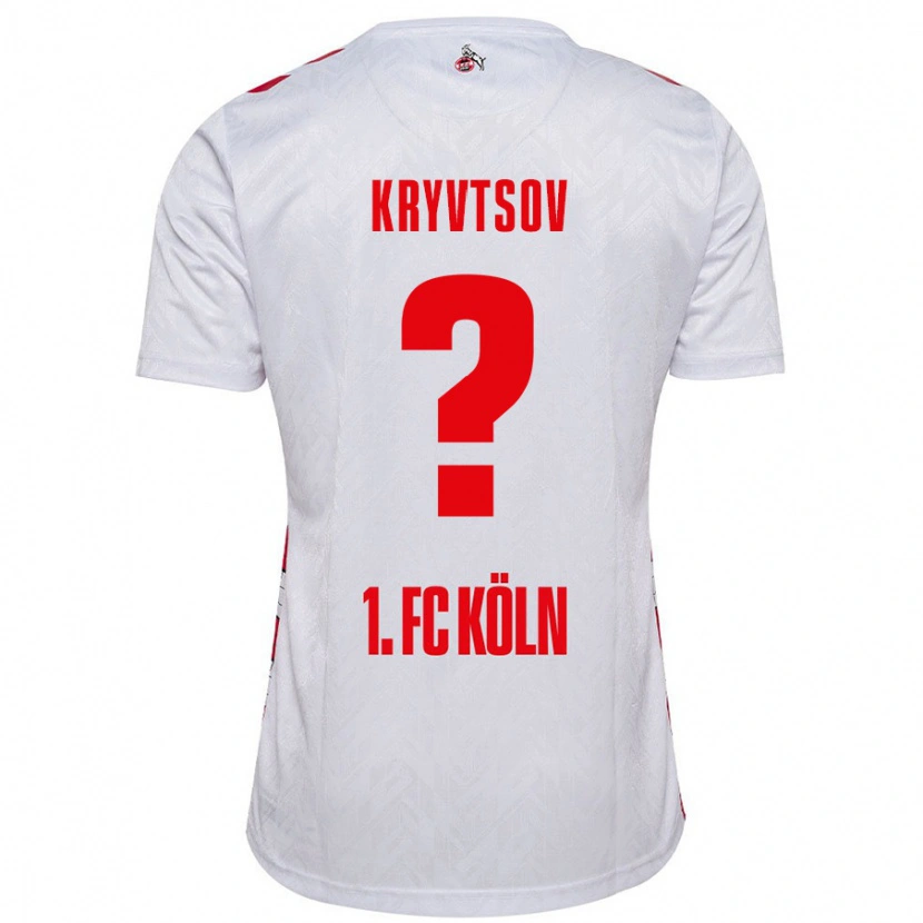 Danxen Kinder Nikita Kryvtsov #0 Weiß Rot Heimtrikot Trikot 2024/25 T-Shirt Schweiz