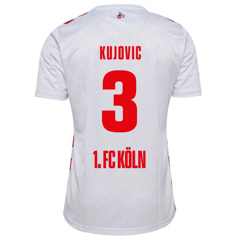 Danxen Kinder Emin Kujovic #3 Weiß Rot Heimtrikot Trikot 2024/25 T-Shirt Schweiz