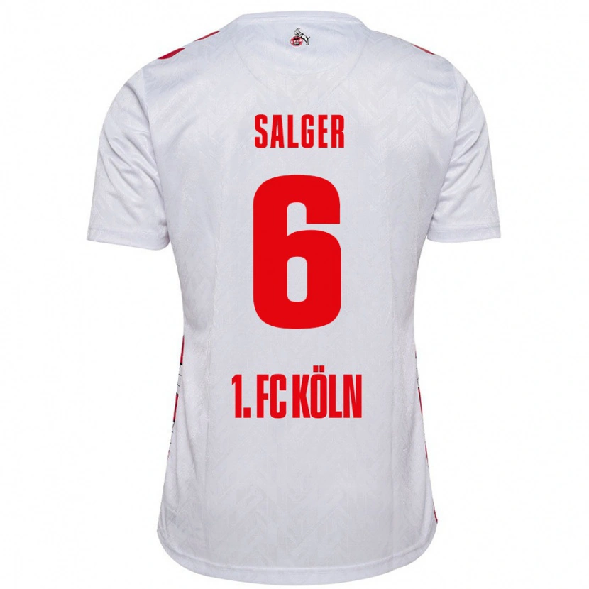 Danxen Kinder Stephan Salger #6 Weiß Rot Heimtrikot Trikot 2024/25 T-Shirt Schweiz