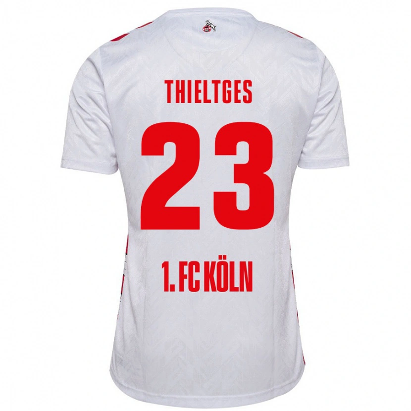 Danxen Kinder Phil Thieltges #23 Weiß Rot Heimtrikot Trikot 2024/25 T-Shirt Schweiz