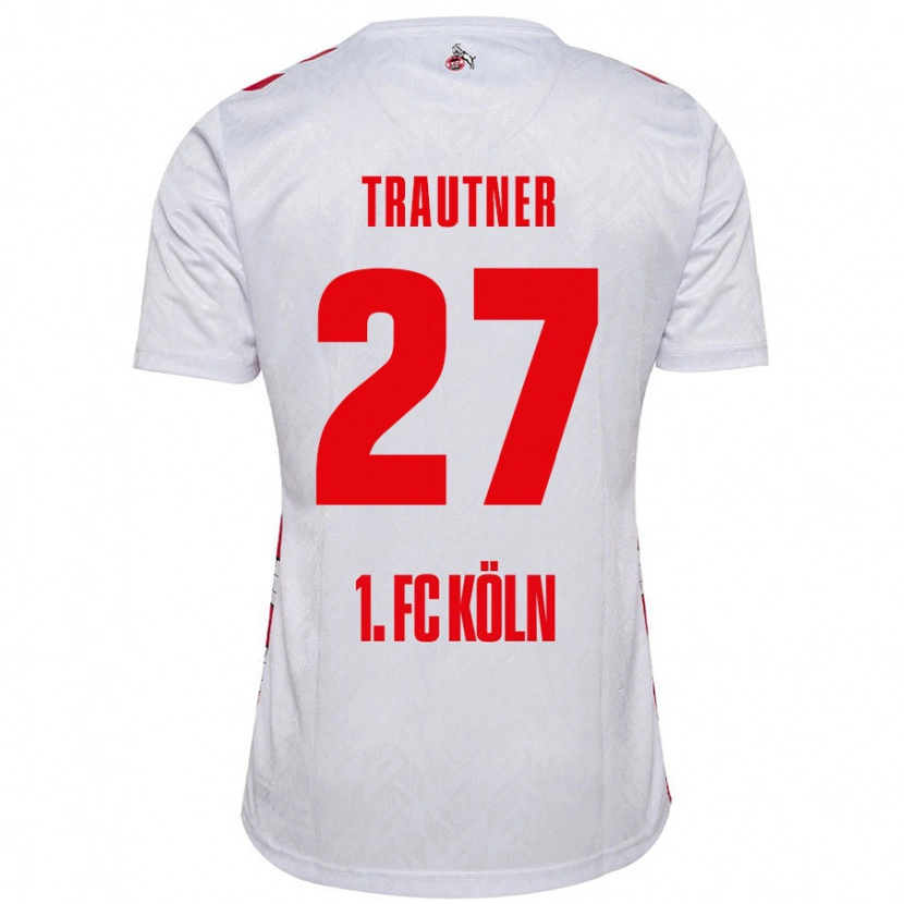 Danxen Kinder Tobias Trautner #27 Weiß Rot Heimtrikot Trikot 2024/25 T-Shirt Schweiz