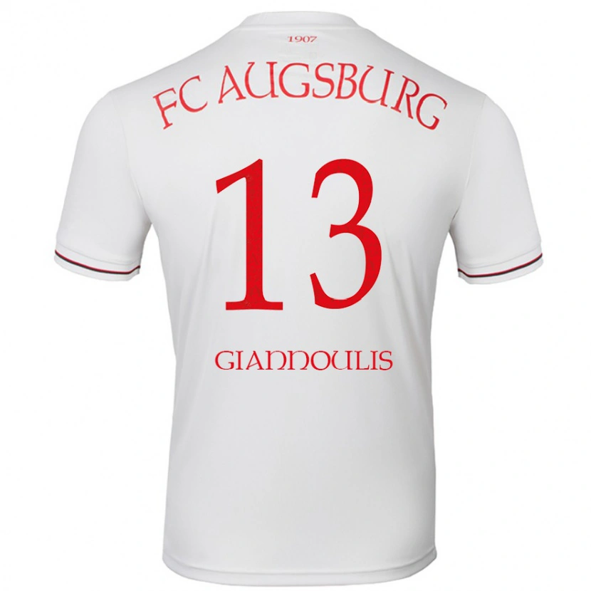 Danxen Kinder Dimitrios Giannoulis #13 Weiß Heimtrikot Trikot 2024/25 T-Shirt Schweiz