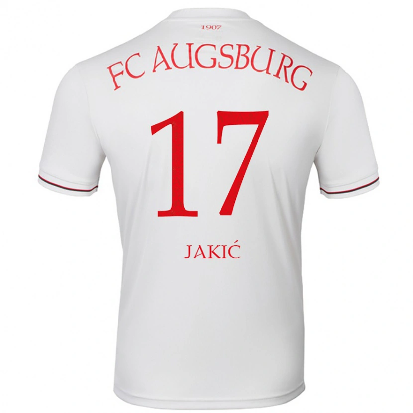 Danxen Kinder Kristijan Jakic #17 Weiß Heimtrikot Trikot 2024/25 T-Shirt Schweiz