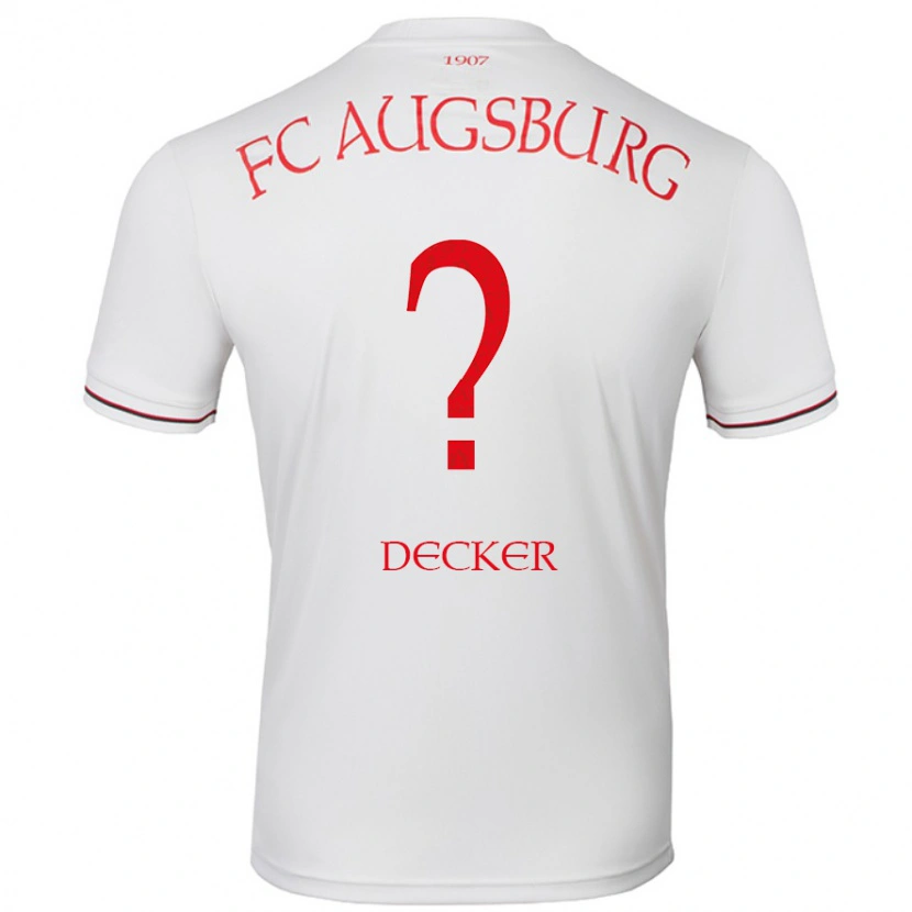 Danxen Kinder Tim Decker #0 Weiß Heimtrikot Trikot 2024/25 T-Shirt Schweiz