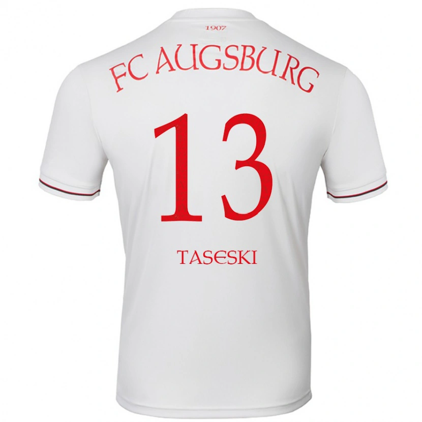 Danxen Kinder Kristijan Taseski #13 Weiß Heimtrikot Trikot 2024/25 T-Shirt Schweiz