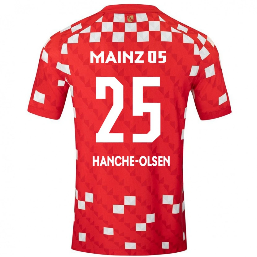 Danxen Kinder Andreas Hanche-Olsen #25 Weiß Rot Heimtrikot Trikot 2024/25 T-Shirt Schweiz