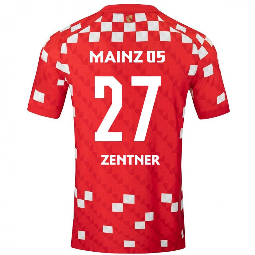 Danxen Kinder Robin Zentner #27 Weiß Rot Heimtrikot Trikot 2024/25 T-Shirt Schweiz