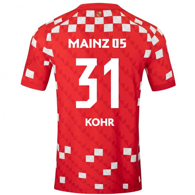 Danxen Kinder Dominik Kohr #31 Weiß Rot Heimtrikot Trikot 2024/25 T-Shirt Schweiz