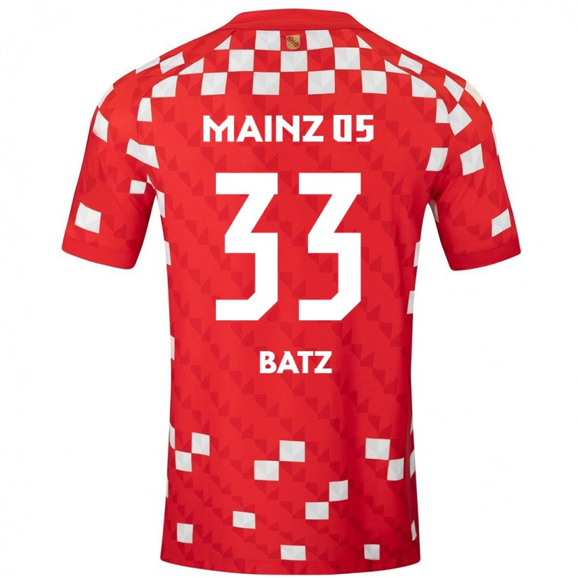 Danxen Kinder Daniel Batz #33 Weiß Rot Heimtrikot Trikot 2024/25 T-Shirt Schweiz