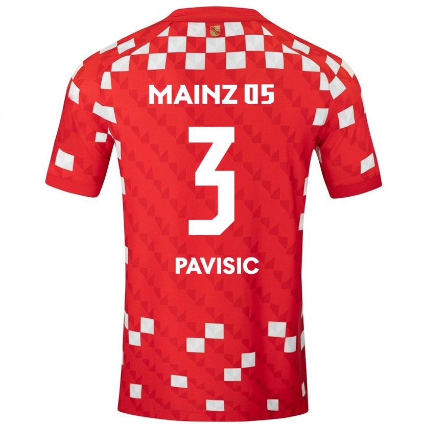 Danxen Kinder Stjepan Pavisic #3 Weiß Rot Heimtrikot Trikot 2024/25 T-Shirt Schweiz