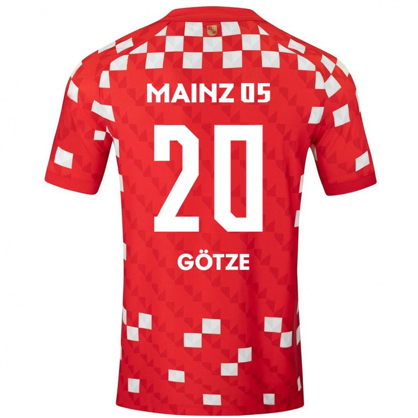 Danxen Kinder Justus Götze #20 Weiß Rot Heimtrikot Trikot 2024/25 T-Shirt Schweiz