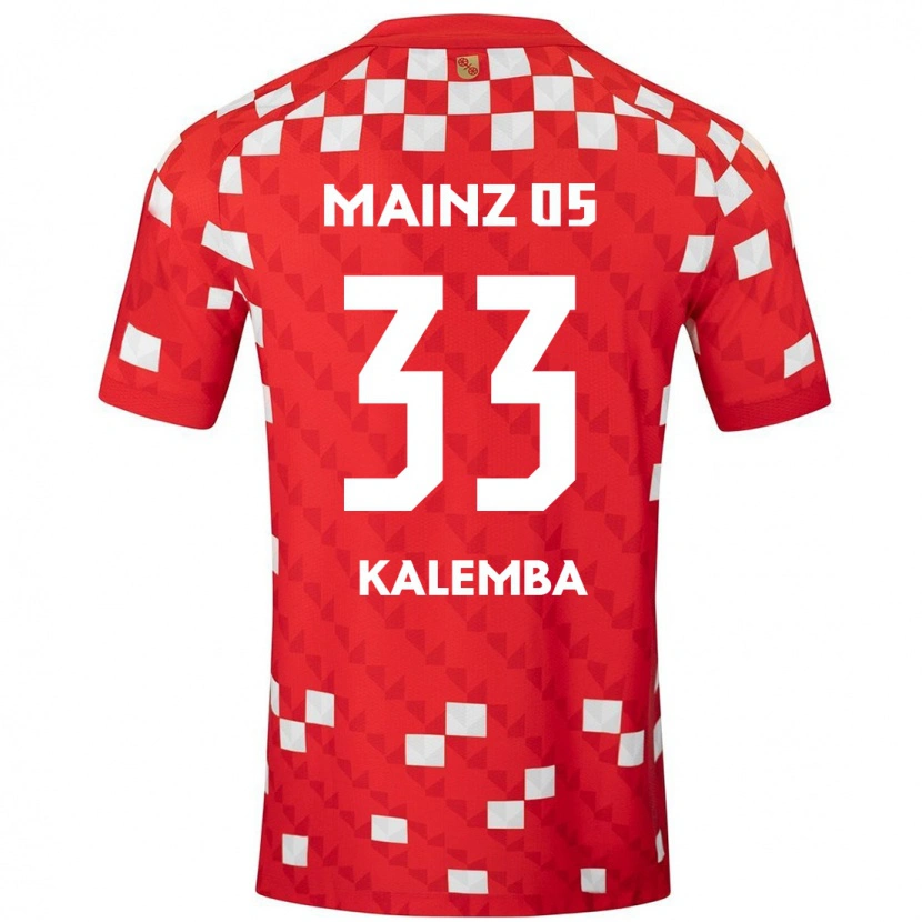 Danxen Kinder Marcel Kalemba #33 Weiß Rot Heimtrikot Trikot 2024/25 T-Shirt Schweiz