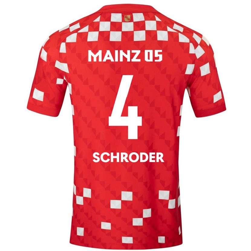 Danxen Kinder Lara Schröder #4 Weiß Rot Heimtrikot Trikot 2024/25 T-Shirt Schweiz