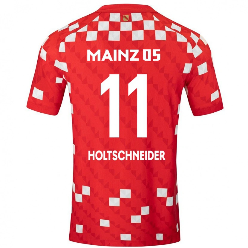 Danxen Kinder Hannah Holtschneider #11 Weiß Rot Heimtrikot Trikot 2024/25 T-Shirt Schweiz