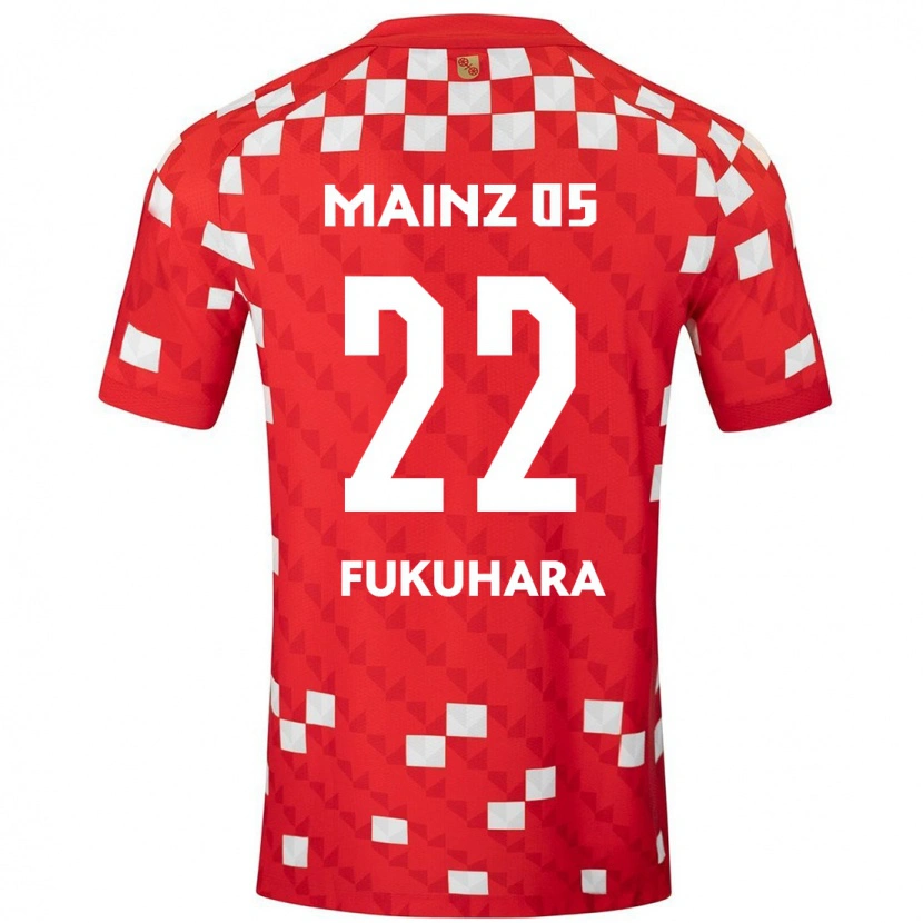 Danxen Kinder Yuuka Fukuhara #22 Weiß Rot Heimtrikot Trikot 2024/25 T-Shirt Schweiz