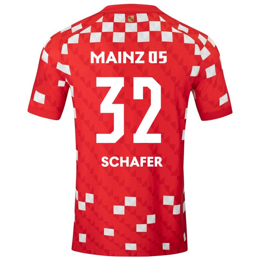 Danxen Kinder Ann-Christin Schäfer #32 Weiß Rot Heimtrikot Trikot 2024/25 T-Shirt Schweiz