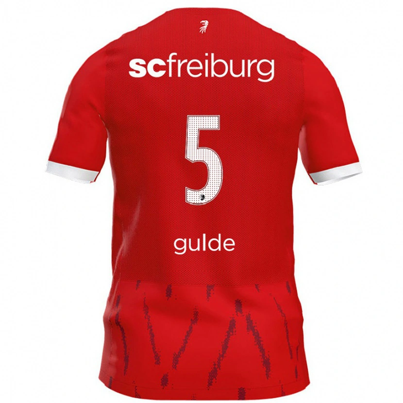 Danxen Kinder Manuel Gulde #5 Rot Heimtrikot Trikot 2024/25 T-Shirt Schweiz