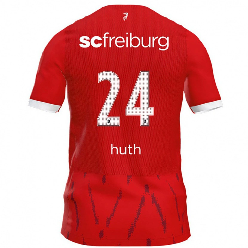 Danxen Kinder Jannik Huth #24 Rot Heimtrikot Trikot 2024/25 T-Shirt Schweiz