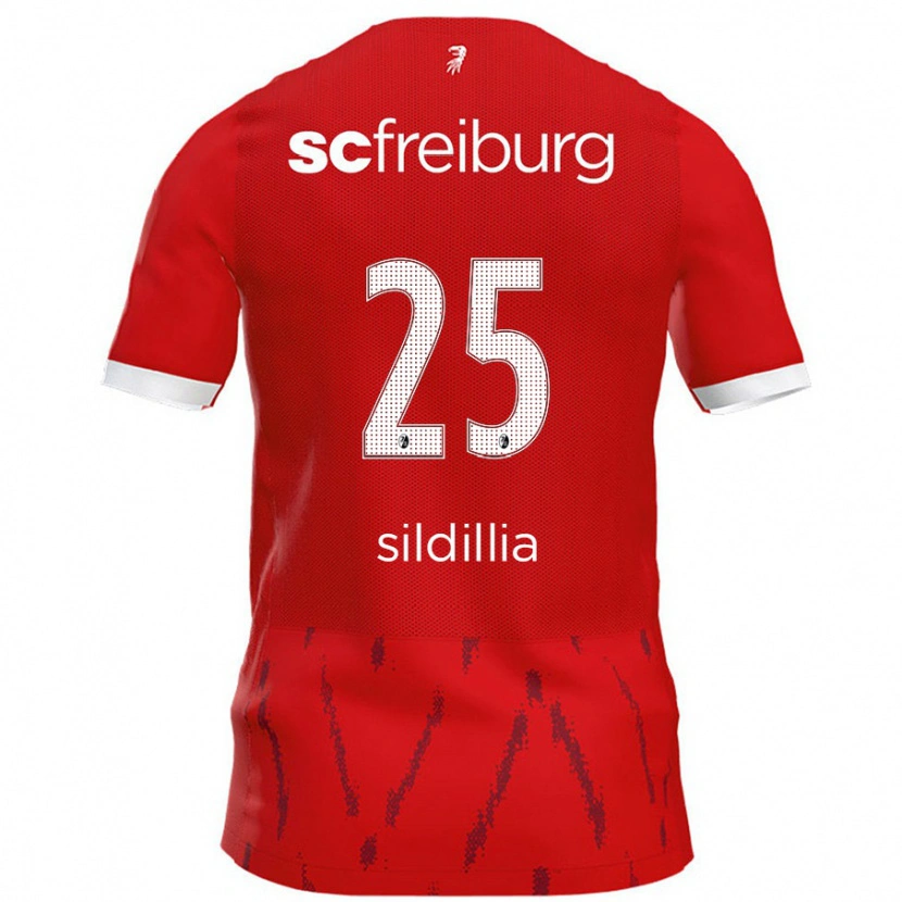 Danxen Kinder Kiliann Sildillia #25 Rot Heimtrikot Trikot 2024/25 T-Shirt Schweiz