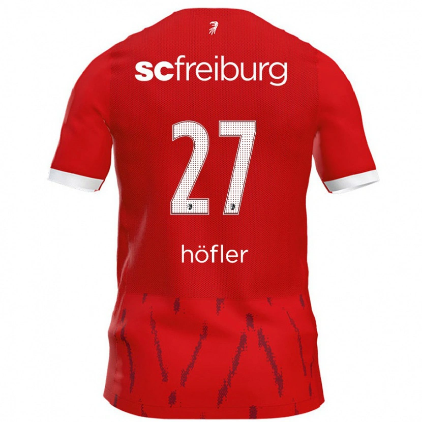 Danxen Kinder Nicolas Höfler #27 Rot Heimtrikot Trikot 2024/25 T-Shirt Schweiz