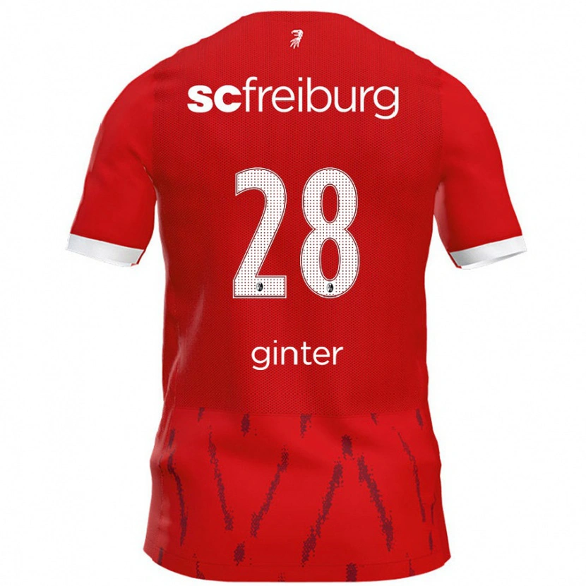 Danxen Kinder Matthias Ginter #28 Rot Heimtrikot Trikot 2024/25 T-Shirt Schweiz