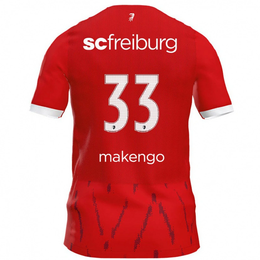 Danxen Kinder Jordy Makengo #33 Rot Heimtrikot Trikot 2024/25 T-Shirt Schweiz