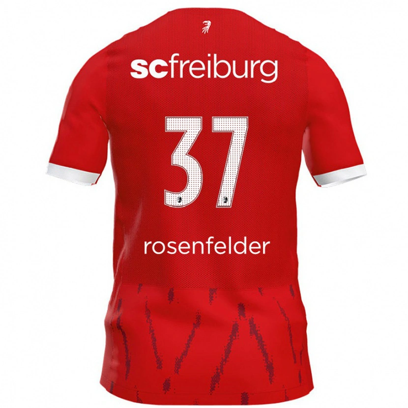 Danxen Kinder Max Rosenfelder #37 Rot Heimtrikot Trikot 2024/25 T-Shirt Schweiz