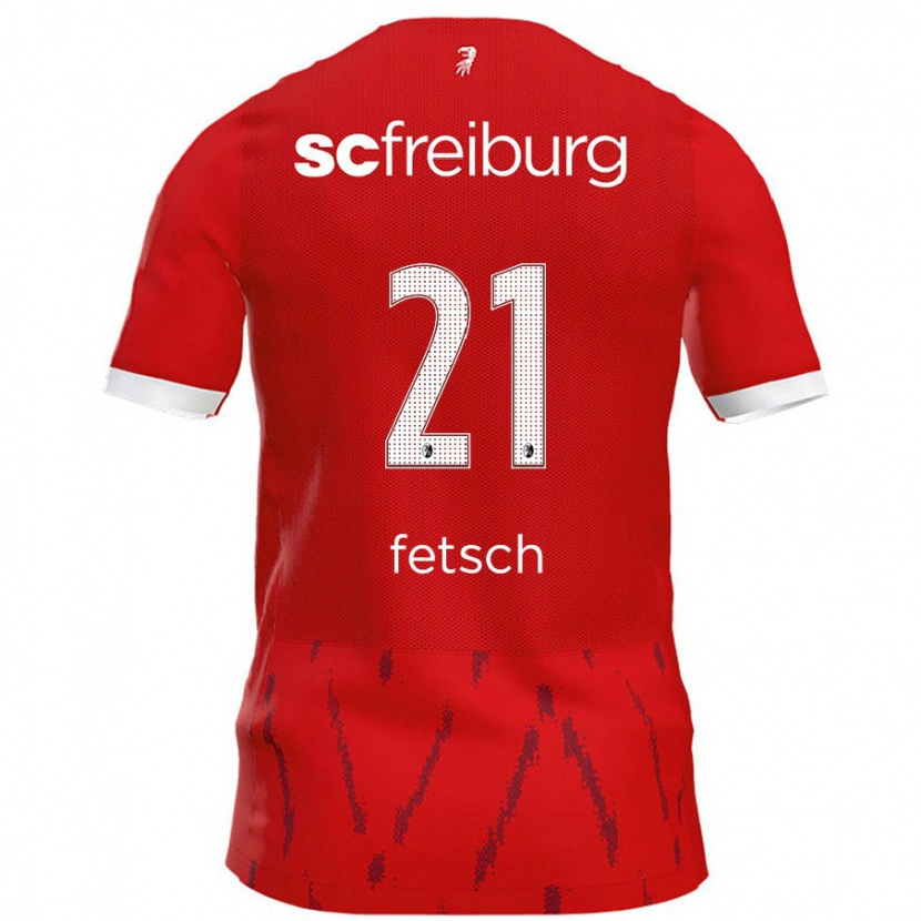 Danxen Kinder Mathias Fetsch #21 Rot Heimtrikot Trikot 2024/25 T-Shirt Schweiz