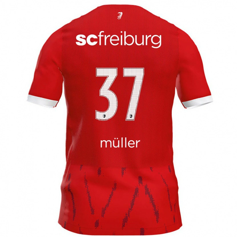 Danxen Kinder Ruben Müller #37 Rot Heimtrikot Trikot 2024/25 T-Shirt Schweiz