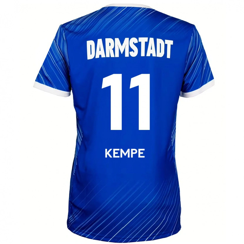 Danxen Kinder Tobias Kempe #11 Blau Weiß Heimtrikot Trikot 2024/25 T-Shirt Schweiz