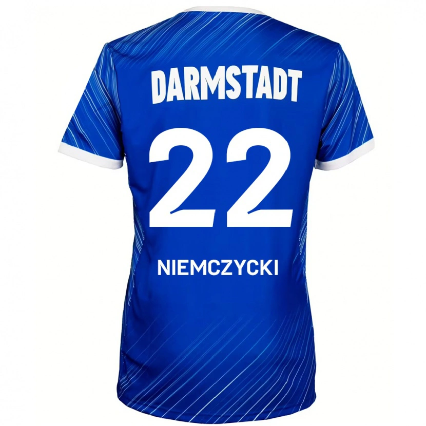 Danxen Kinder Karol Niemczycki #22 Blau Weiß Heimtrikot Trikot 2024/25 T-Shirt Schweiz