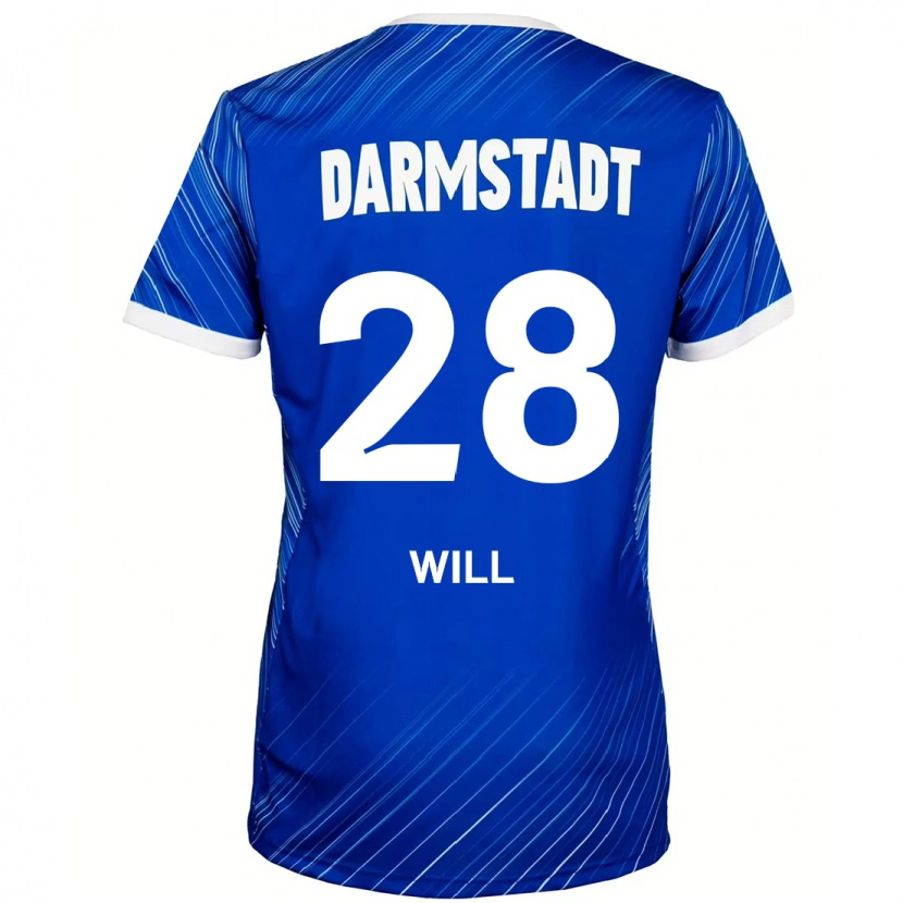 Danxen Kinder Paul Will #28 Blau Weiß Heimtrikot Trikot 2024/25 T-Shirt Schweiz