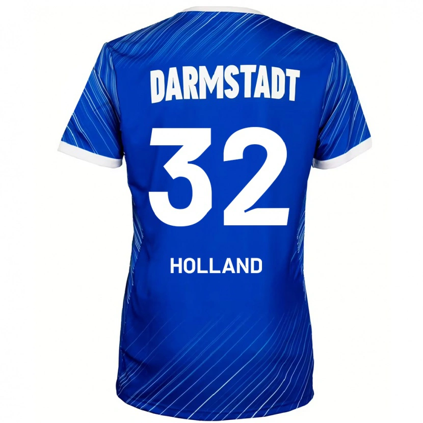 Danxen Kinder Fabian Holland #32 Blau Weiß Heimtrikot Trikot 2024/25 T-Shirt Schweiz