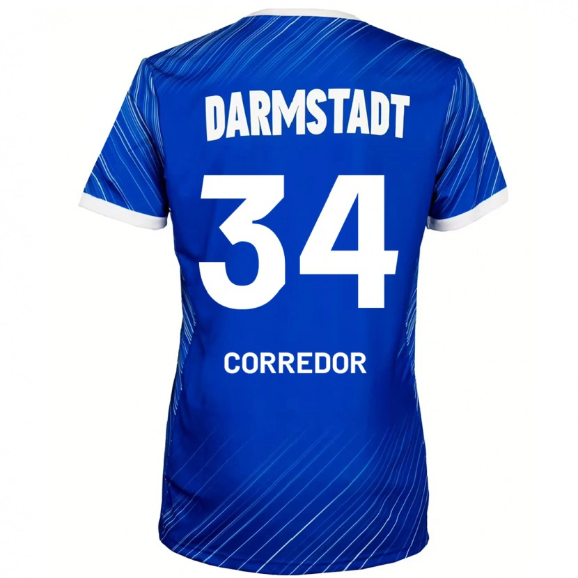 Danxen Kinder Killian Corredor #34 Blau Weiß Heimtrikot Trikot 2024/25 T-Shirt Schweiz