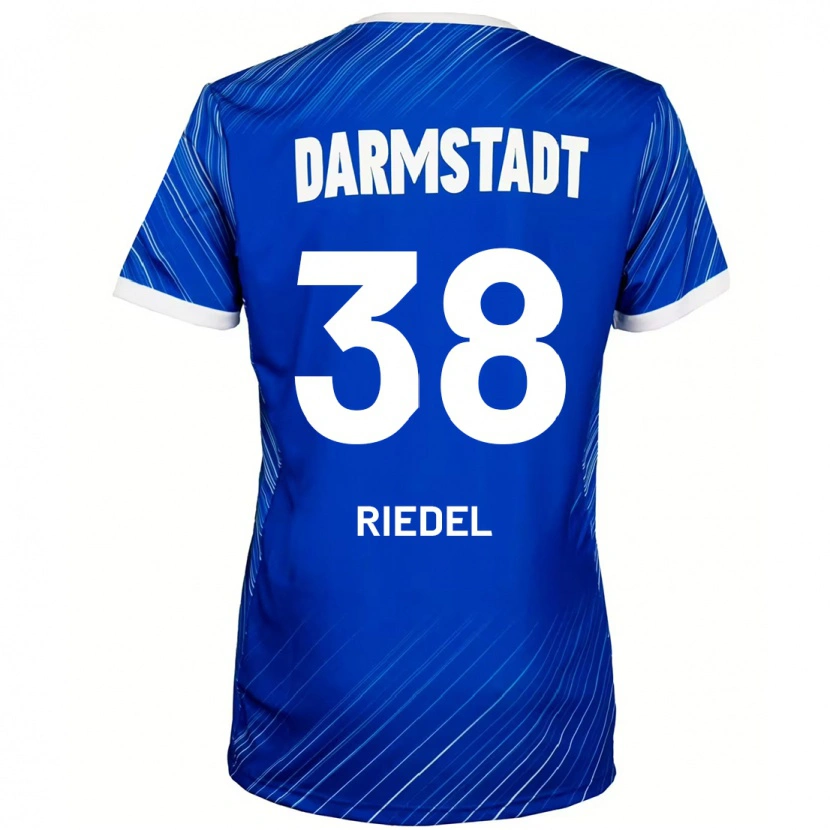 Danxen Kinder Clemens Riedel #38 Blau Weiß Heimtrikot Trikot 2024/25 T-Shirt Schweiz