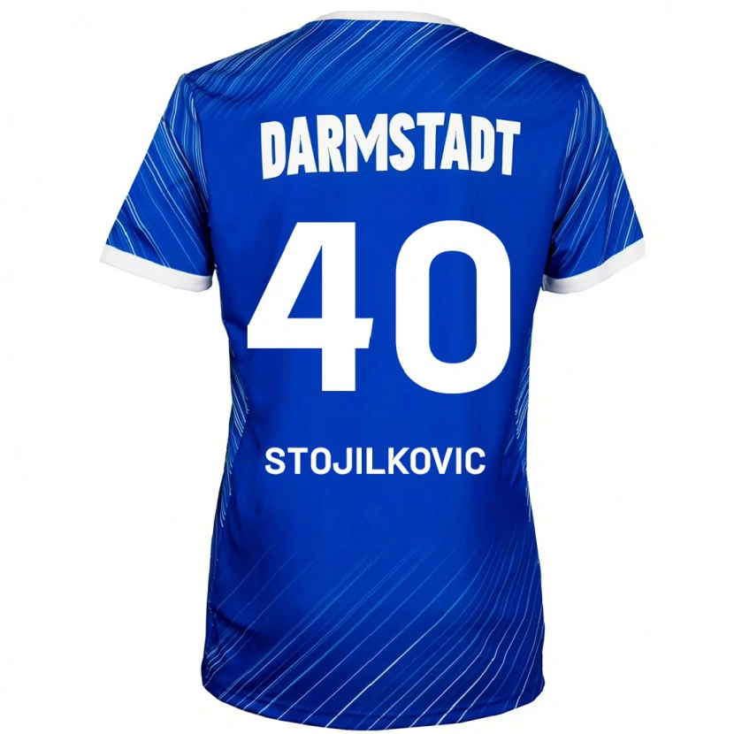 Danxen Kinder Filip Stojilkovic #40 Blau Weiß Heimtrikot Trikot 2024/25 T-Shirt Schweiz