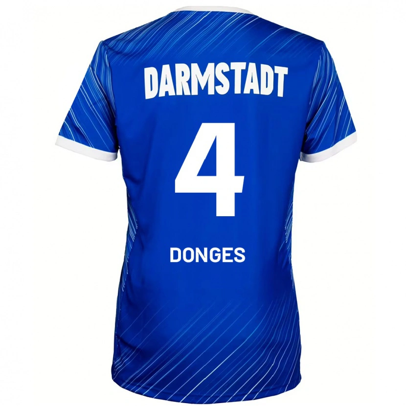 Danxen Kinder Julian Donges #4 Blau Weiß Heimtrikot Trikot 2024/25 T-Shirt Schweiz